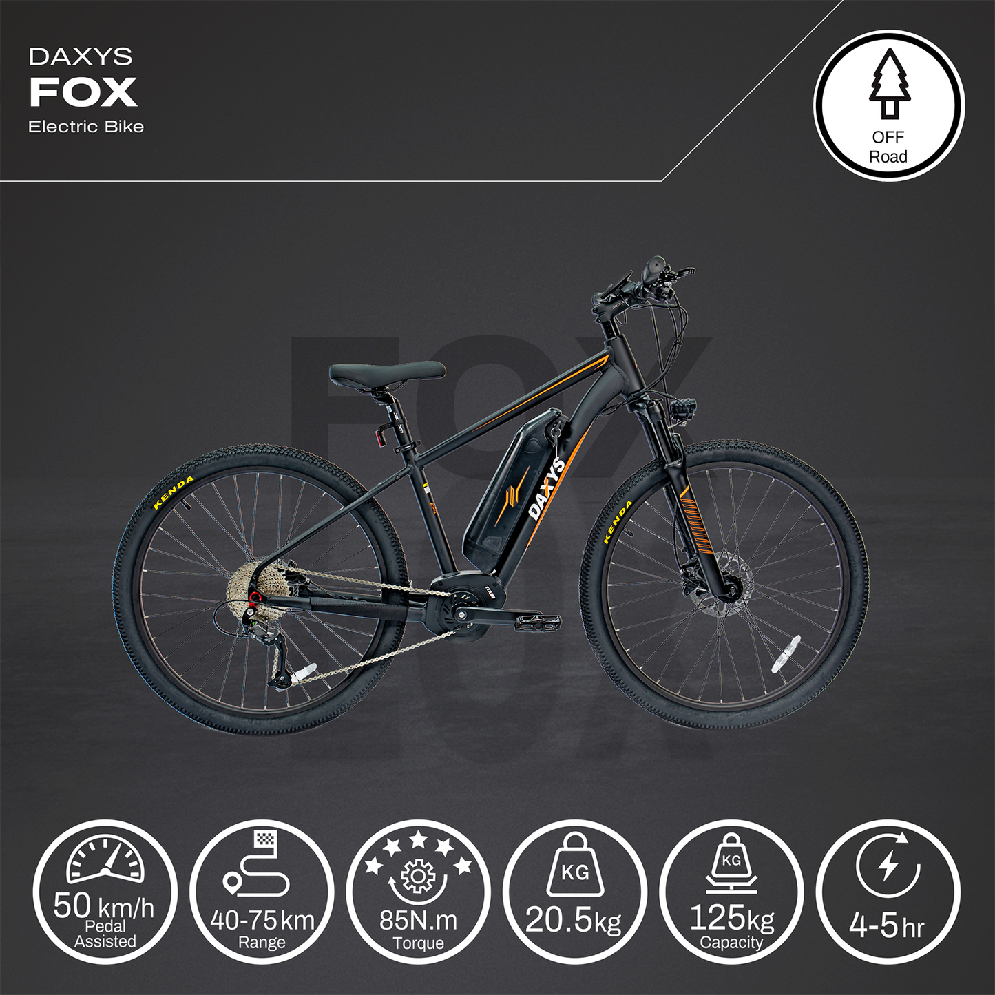 Daxys Fox E-Mountain Bike 27.5''