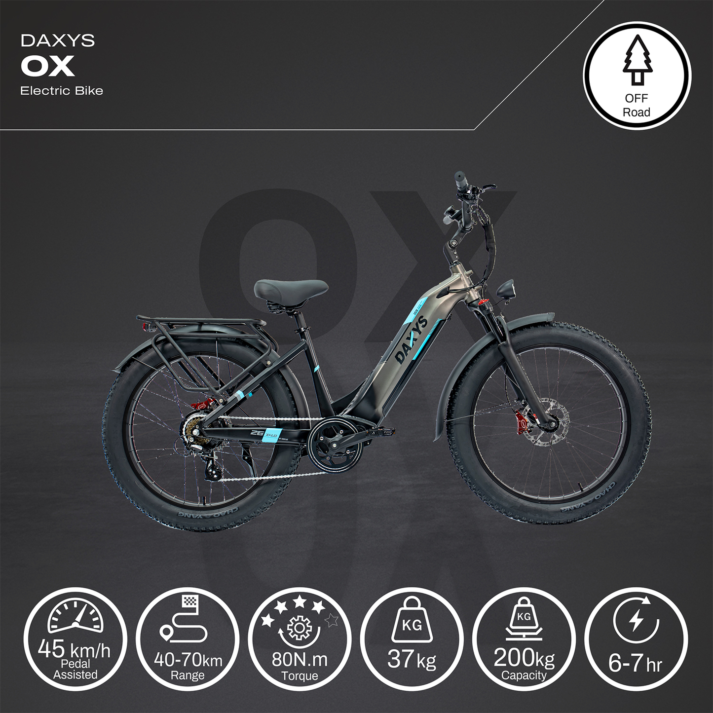 Daxys Ox E-Mountain Bike 26''