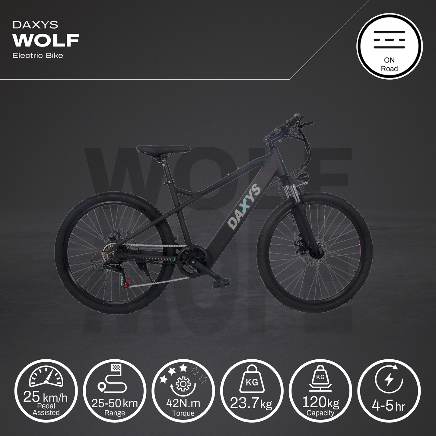 Daxys Wolf E-Mountain Bike 26''